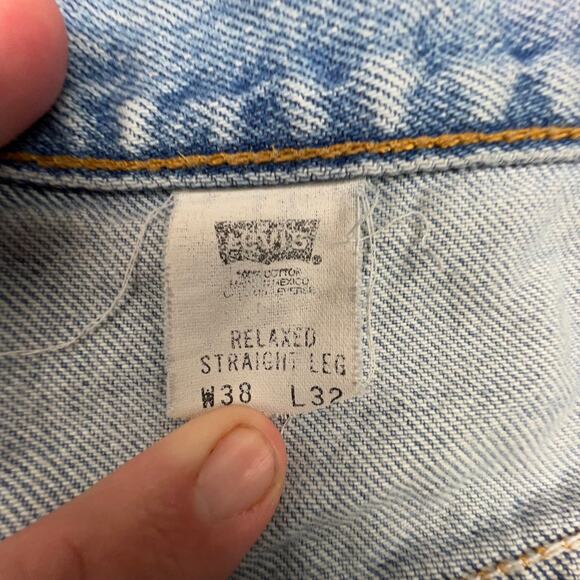 Levi’s 901 Vintage Distressed Jeans Men’s 38x32 Light Wash 2001 USA Grunge - Picture 9 of 10